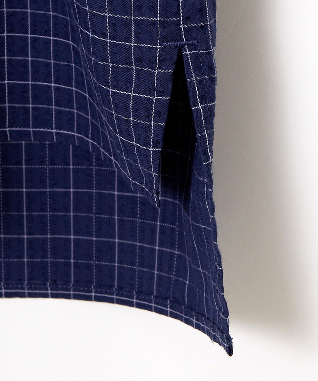 サッカー チェック柄 配色 ブラウス