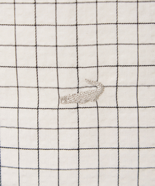 サッカー チェック柄 配色 ブラウス