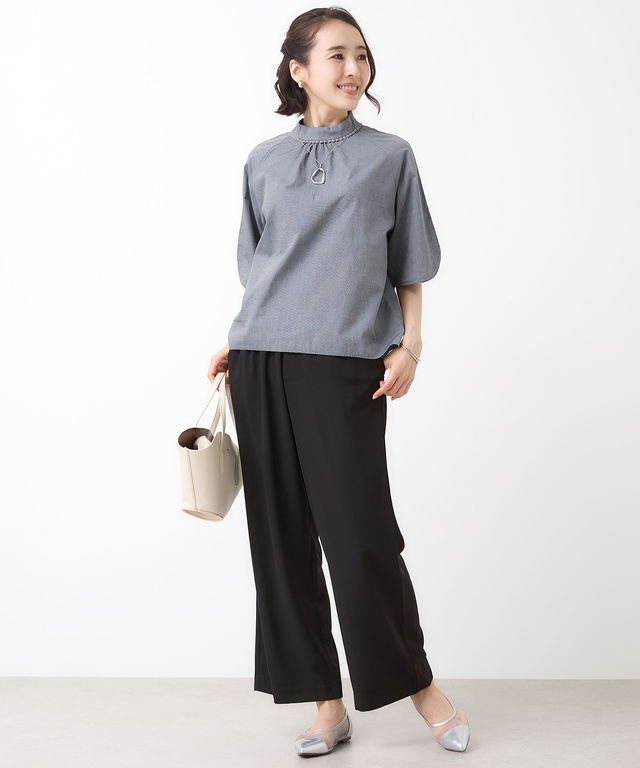 ハイネック プルオーバー ブラウス【オンラインショップ・一部店舗限定】