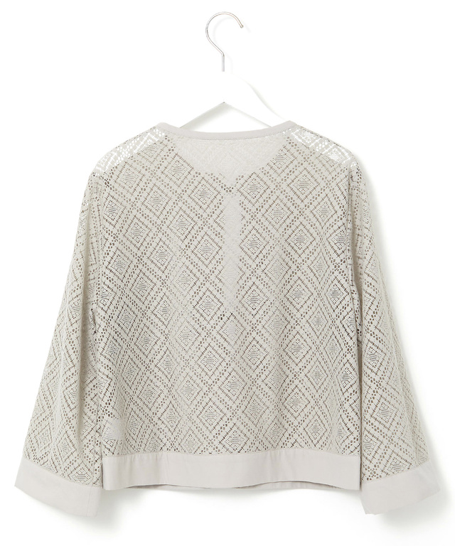 フロントリボン レース ブラウス