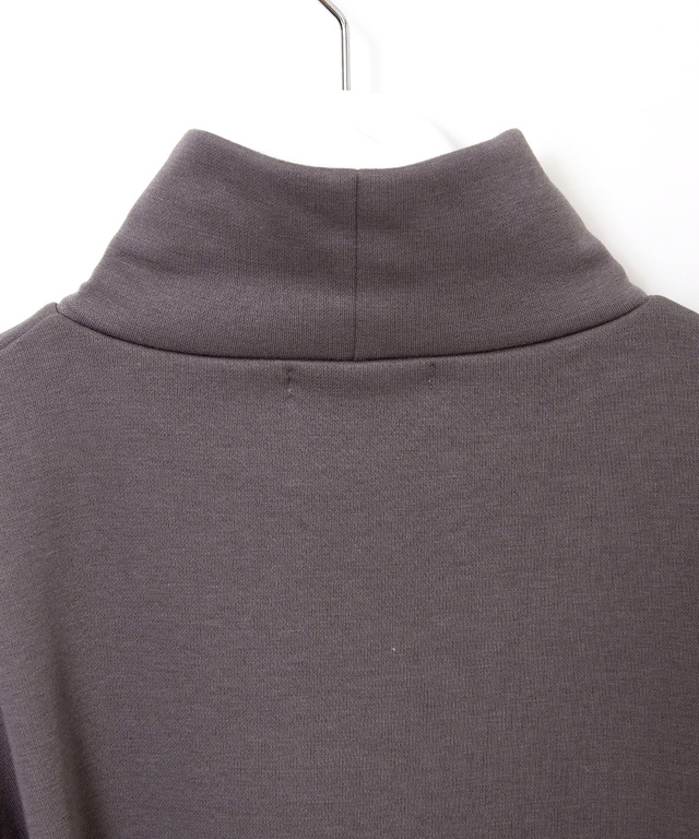 裏起毛 ポケット付き ハイネックカットソー