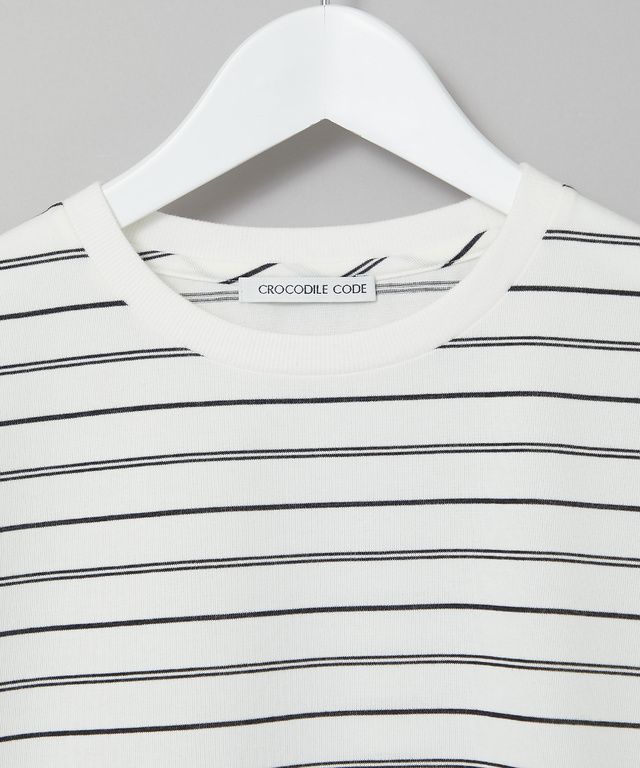 ボーダー 7分袖 Tシャツ