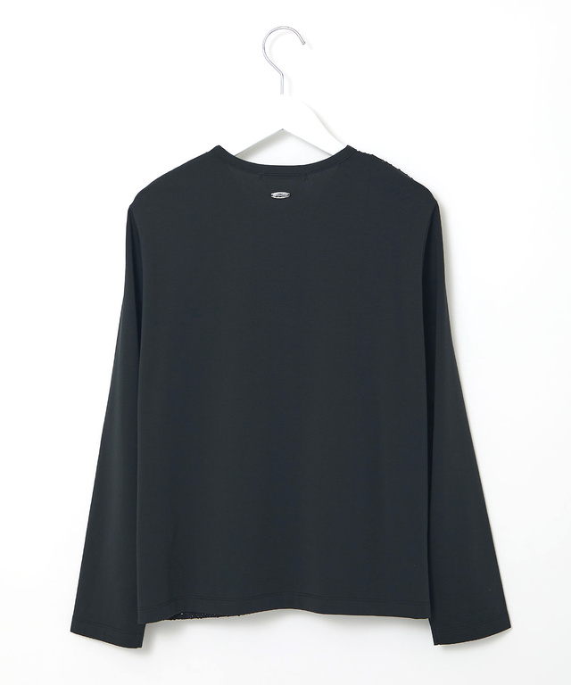 レース 切替 カーディガン