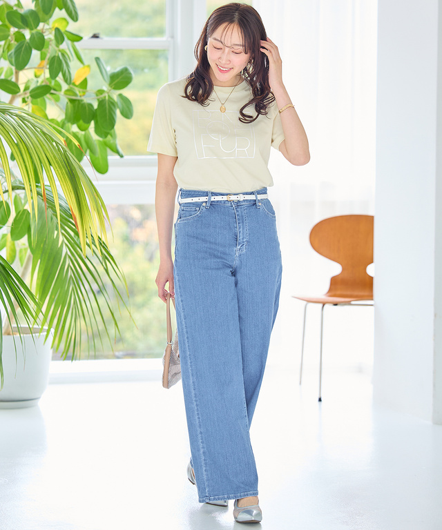 パールプリント グラフィック Tシャツ