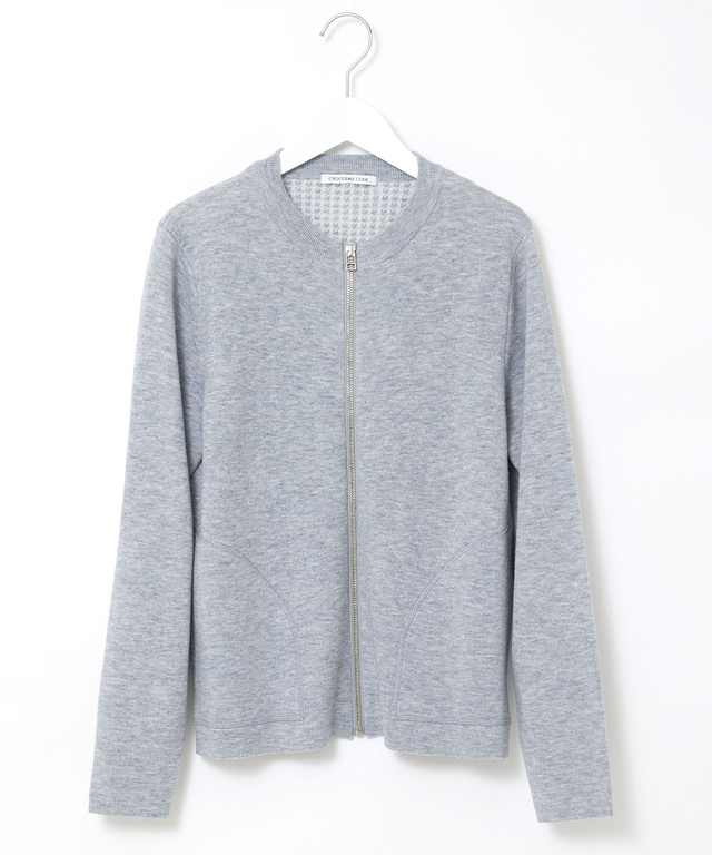 フルジップ ニット カーディガン