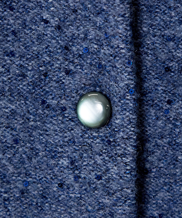 ウールブレンド ラメ糸ネップ カーディガン【手洗いOK】