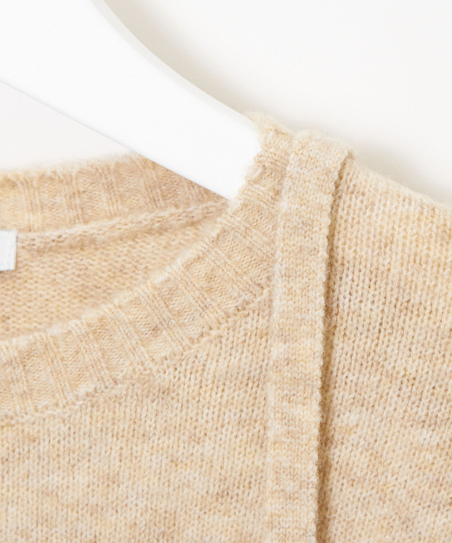 ウールブレンド キャミソール付き デザイン セーター