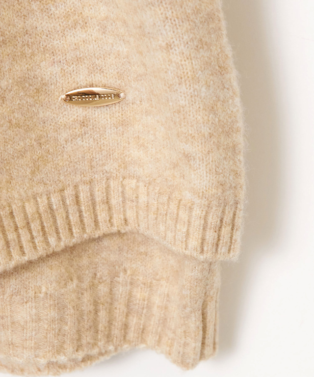 ウールブレンド キャミソール付き デザイン セーター