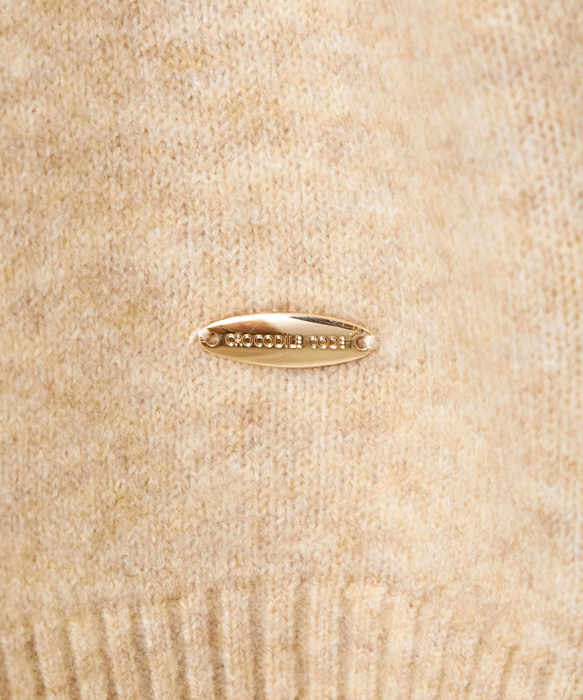 ウールブレンド キャミソール付き デザイン セーター