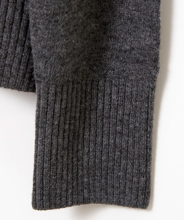 ウールブレンド フェアアイル柄 ニットカーディガン