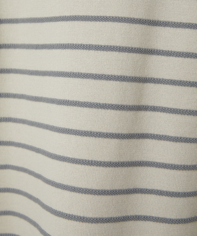 アシンメトリー ボーダー ニット【手洗いOK】