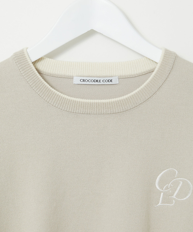 配色 ニット プルオーバー【手洗いOK】