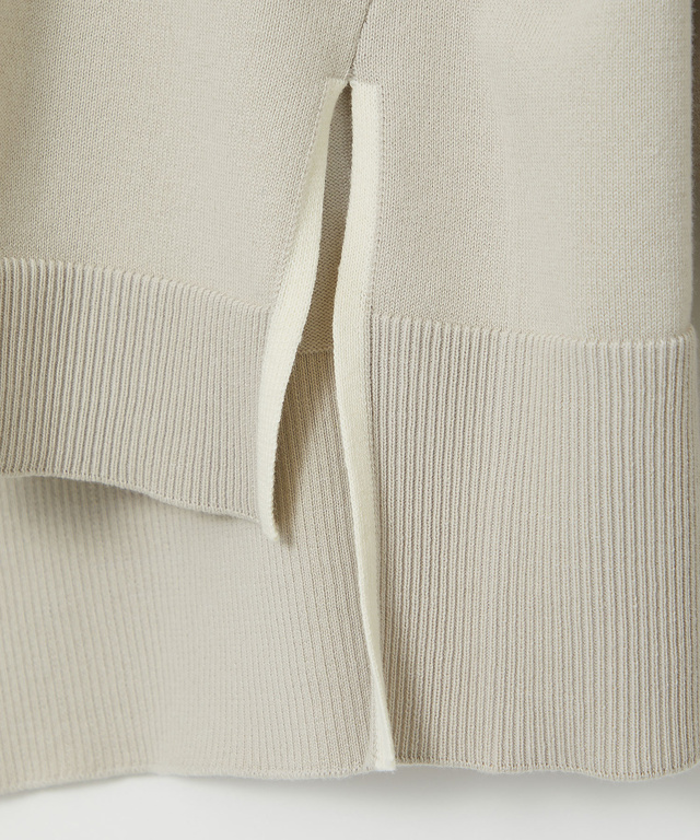 配色 ニット プルオーバー【手洗いOK】