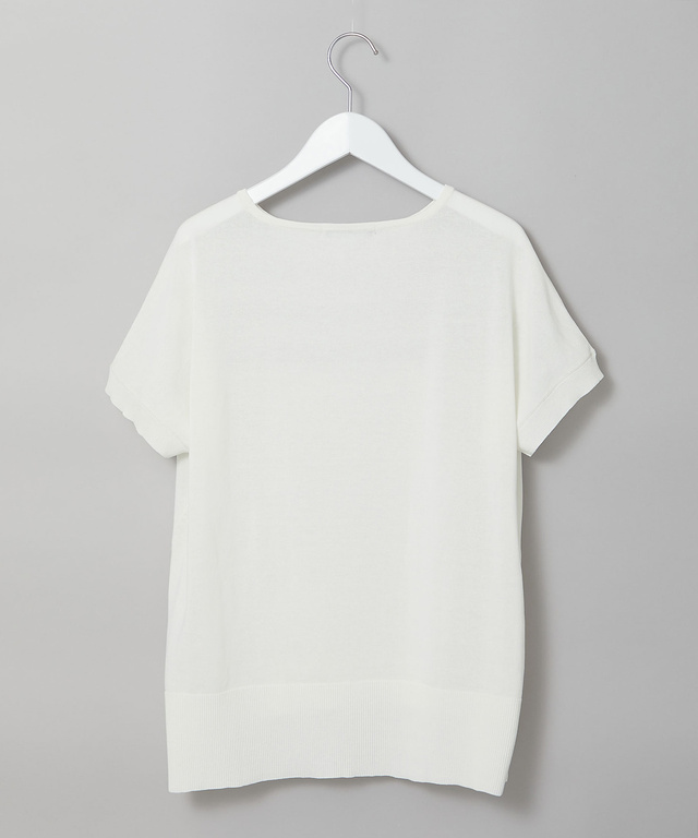 ラメボーダー ドルマンニット【手洗いOK】【オンラインショップ・一部店舗限定】