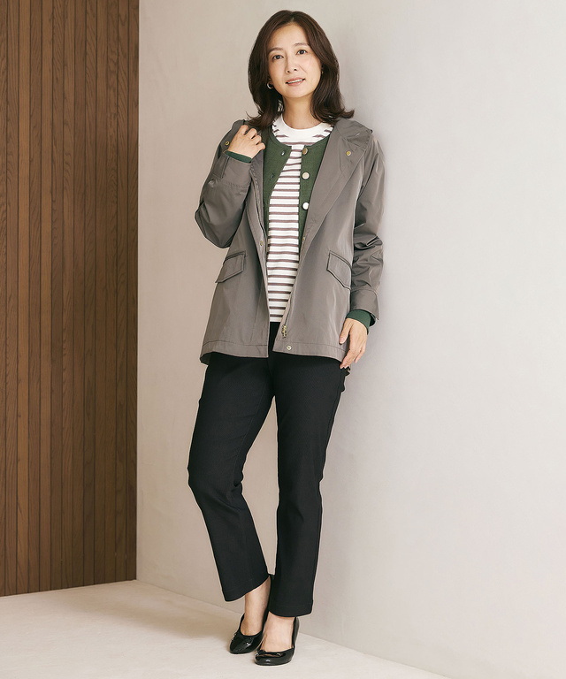 テントシルエット フーディー ジャケット