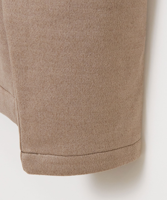 微起毛素材 ノーカラー ブルゾン