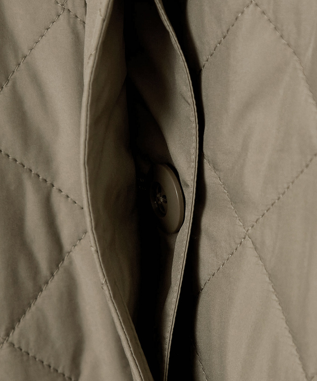キルティング ステンカラー コート
