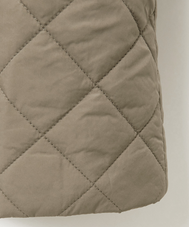 キルティング ステンカラー コート