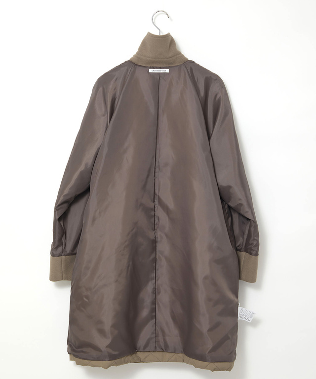 キルティング ステンカラー コート