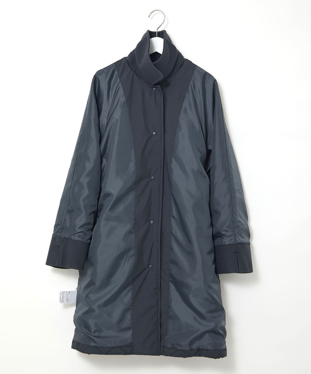 キルティング ステンカラー コート