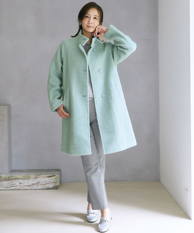 ボア スタンドカラー コート【一部店舗限定】