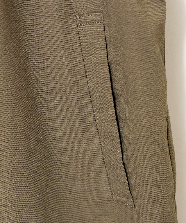 リネンライク ライトブルゾン