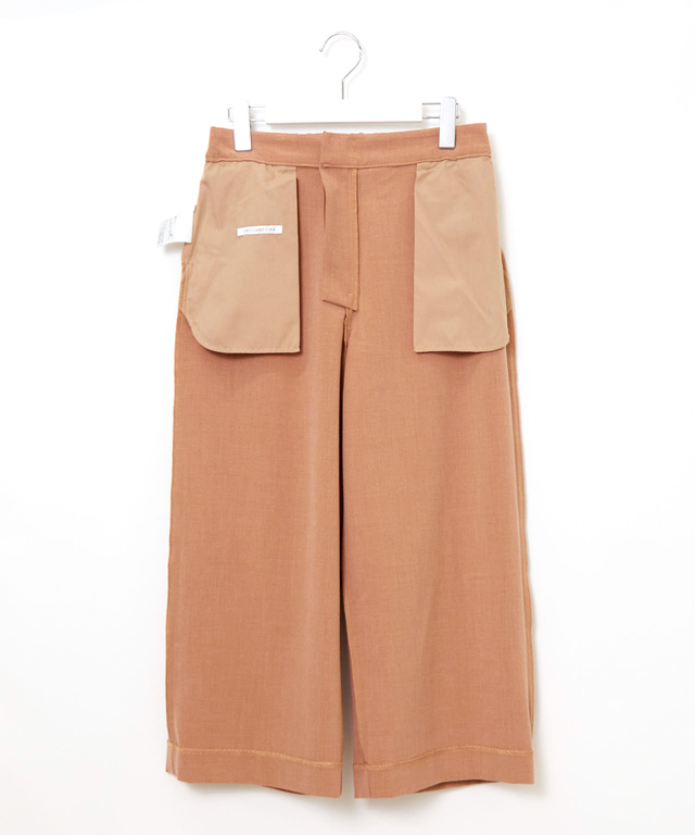 セミワイド クロップド パンツ