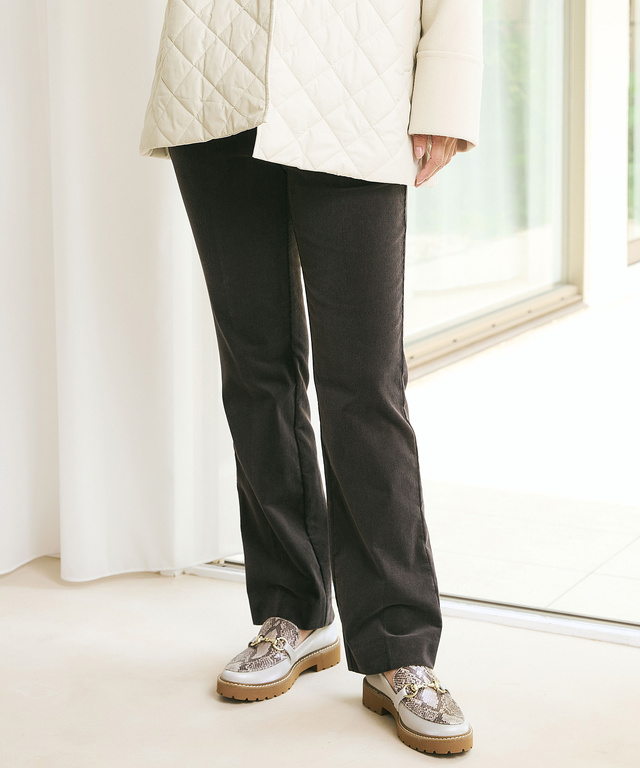 コーデュロイ スリム パンツ