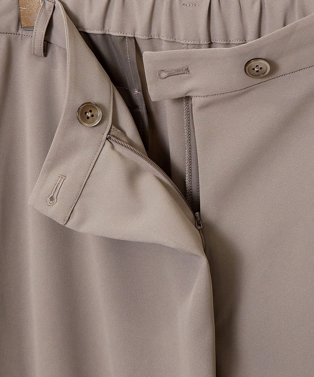 ラップ風 セミワイドパンツ【接触冷感】【吸汗速乾】