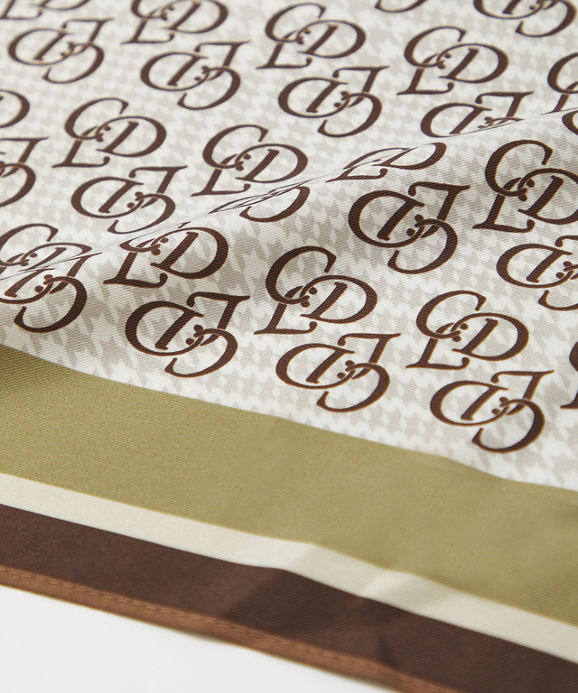 リバーシブル モノグラム スカーフ