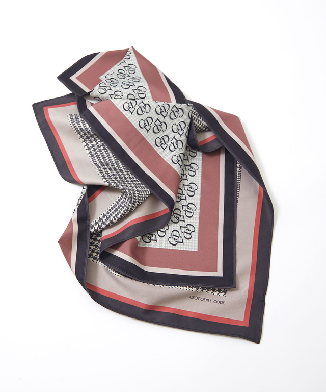 リバーシブル モノグラム スカーフ