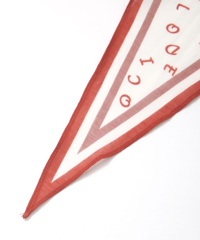 ロゴプリント スカーフ