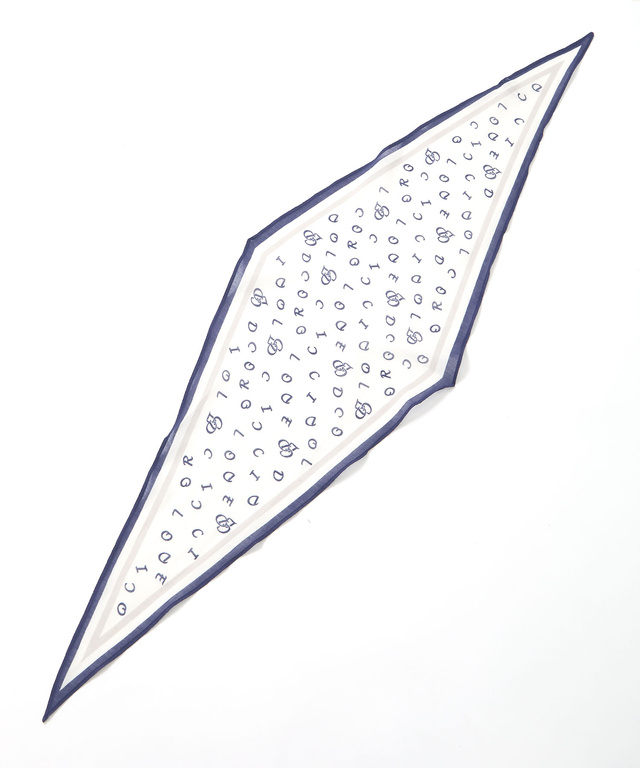 ロゴプリント スカーフ