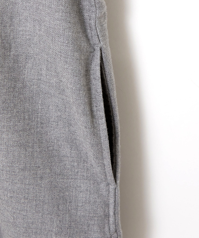 襟フリル 比翼 チュニック