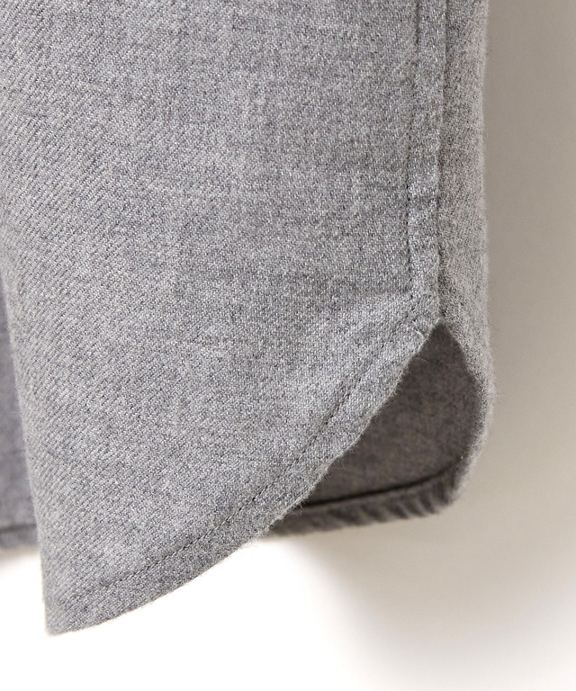 襟フリル 比翼 チュニック