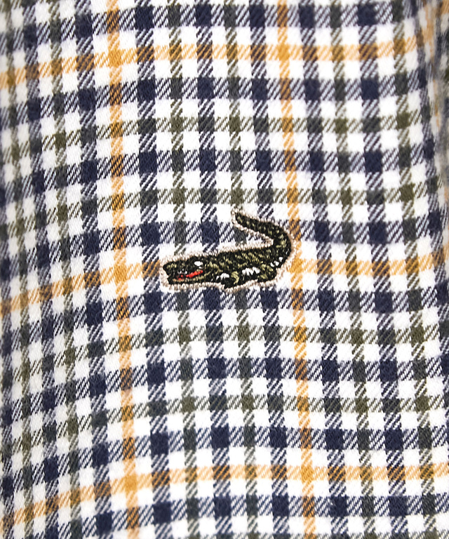 クロコダイルタータン レギュラーカラー ブラウス