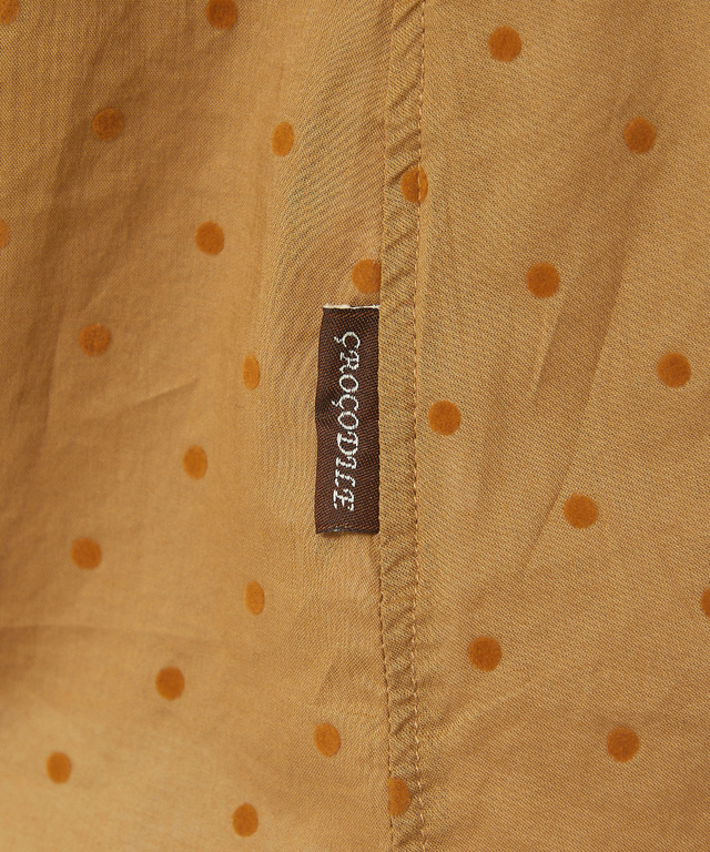 フロッキー ドットデザイン ブラウス