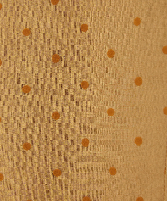 フロッキー ドットデザイン ブラウス