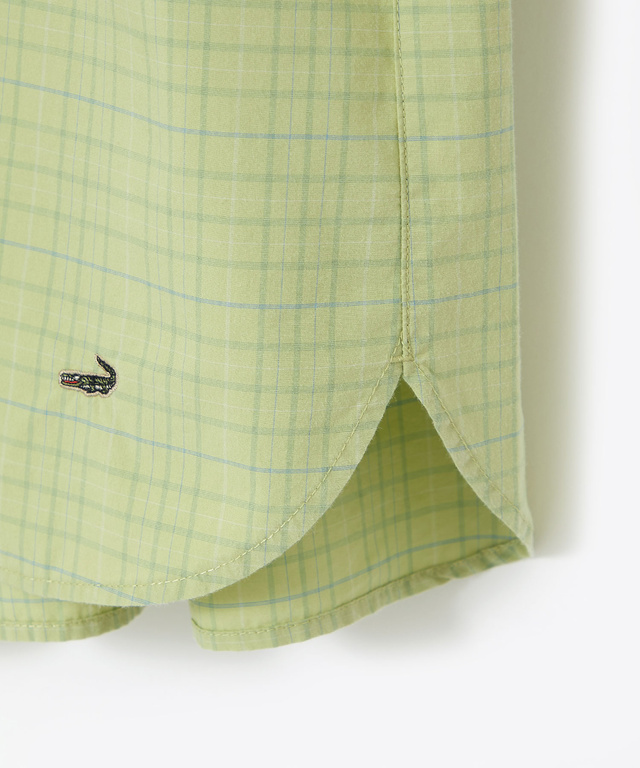 ピンタックデザイン コットン ブラウス