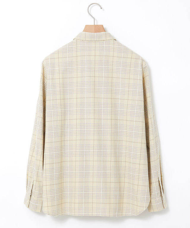 比翼フリル グレンチェック ブラウス