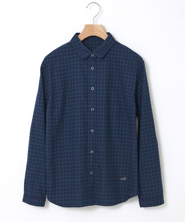 コットン チェック ブラウス【一部店舗限定】