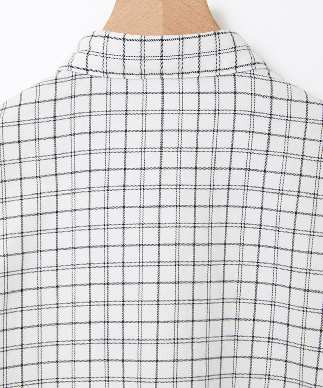 コットン チェック ブラウス【一部店舗限定】