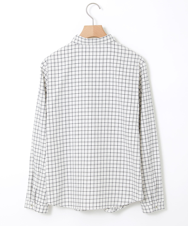コットン チェック ブラウス【一部店舗限定】
