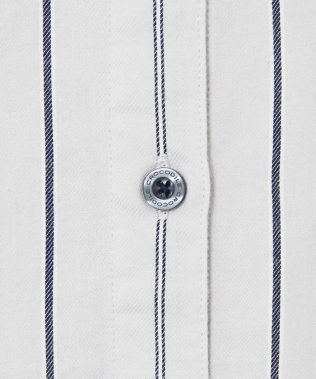 バンドカラー ストライプ ブラウス【一部店舗限定】