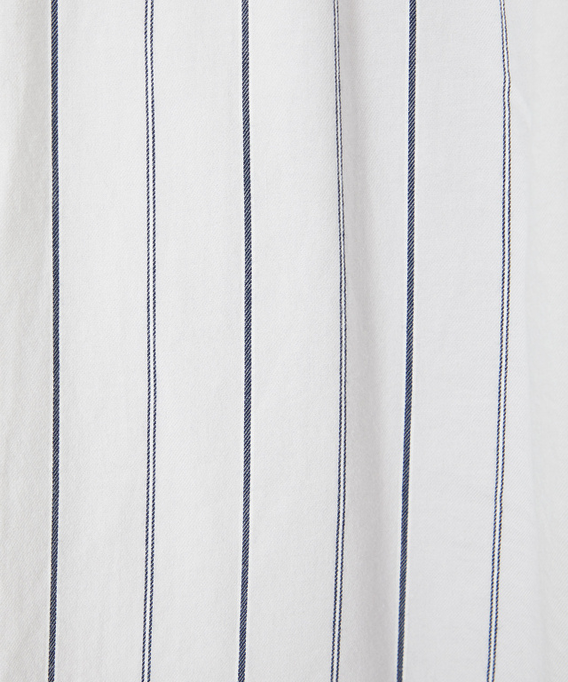 バンドカラー ストライプ ブラウス【一部店舗限定】