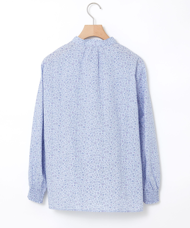 花柄プリント ピンタック ブラウス【オンラインショップ限定】