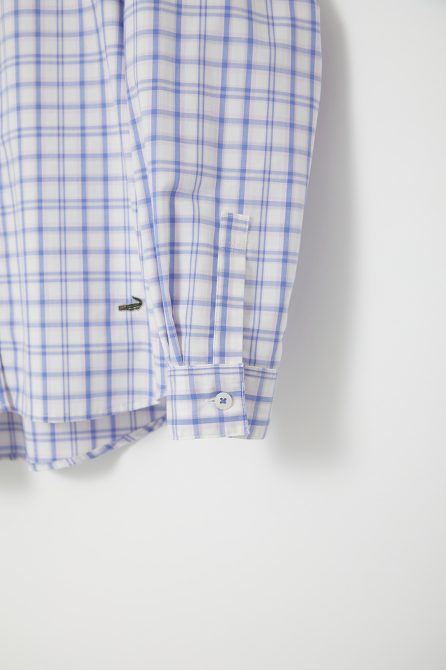 ノンアイロン チェック ブラウス【シワになりにくい】