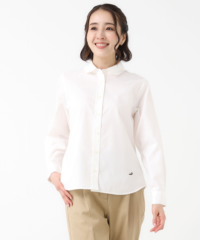 ノンアイロン オックスフォード ブラウス【シワになりにくい】