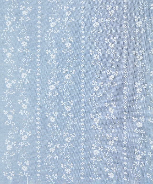 ダンガリー プリント ブラウス