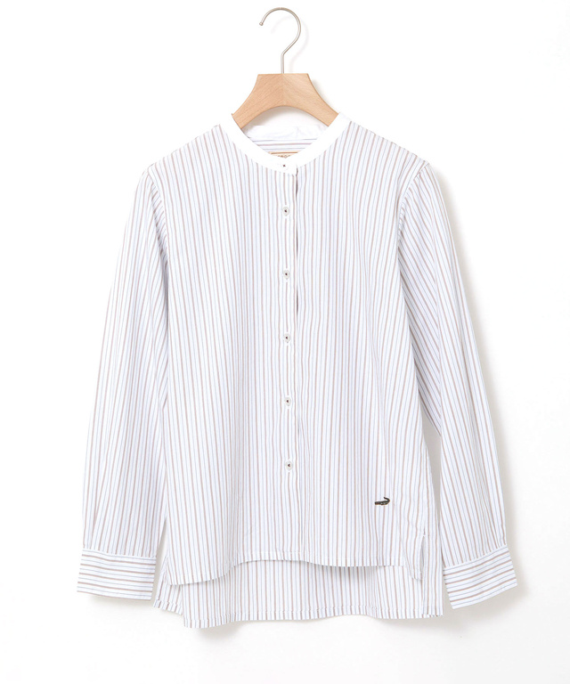 クレリック ストライプ ブラウス